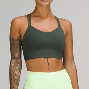 Lululemon Like a Cloud Longline Bra Smoked Spruce Size 8